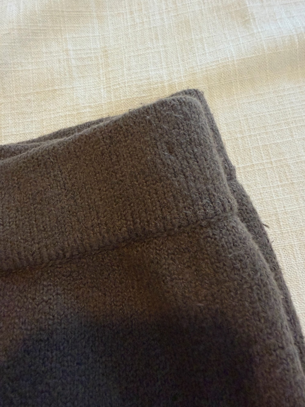 Adanola Varsity Knit Straight Leg Sweatpants Dark Cocoa Brown Size Small (tall) - Picture 13 of 13